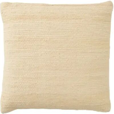 J-Line Coussin carré en coton beige 45x45x15 cm - Publicité J-Line Coussin carré en coton beige 45x45x15 cm - Publicité