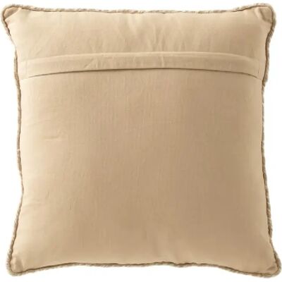 J-line Coussin carré maille - 42x44x10 cm - Beige - Publicité J-line Coussin carré maille - 42x44x10 cm - Beige - Publicité