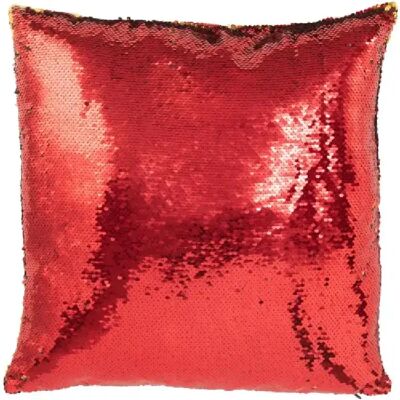 J-Line Coussin carré en tissu rouge 45x45x15 cm - Publicité J-Line Coussin carré en tissu rouge 45x45x15 cm - Publicité
