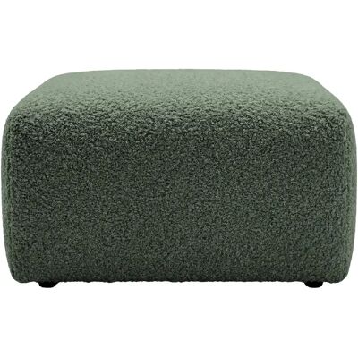 Casanova Pouf en tissu bouclette Vert 74x74x41 - Publicité Casanova Pouf en tissu bouclette Vert 74x74x41 - Publicité