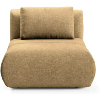 Casanova Fauteuil en tissu chiné Café - Publicité Casanova Fauteuil en tissu chiné Café - Publicité