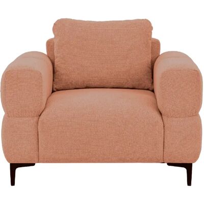Casanova Fauteuil en tissu lisse Terracotta - Publicité Casanova Fauteuil en tissu lisse Terracotta - Publicité
