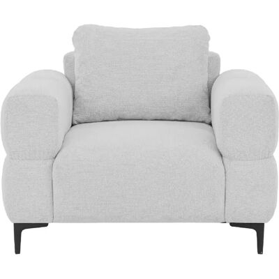 Casanova Fauteuil en tissu lisse Gris clair - Publicité Casanova Fauteuil en tissu lisse Gris clair - Publicité