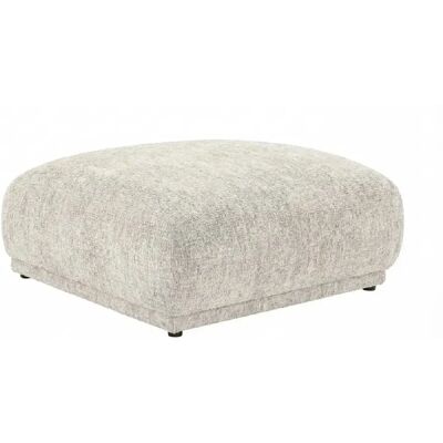 Casanova Pouf en tissu chenille Beige 102x83x46 - Publicité Casanova Pouf en tissu chenille Beige 102x83x46 - Publicité