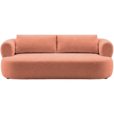 Casanova Canapé droit tissu chenille 3 places Terracotta - Publicité Casanova Canapé droit tissu chenille 3 places Terracotta - Publicité