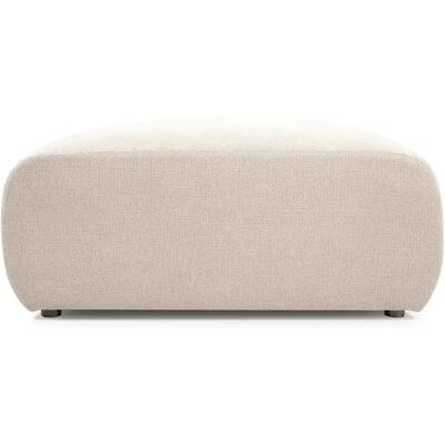Casanova Pouf en tissu lisse Beige 106x57x45cm - Publicité Casanova Pouf en tissu lisse Beige 106x57x45cm - Publicité
