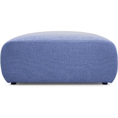 Casanova Pouf en tissu chiné Bleu 105x57x40 - Publicité Casanova Pouf en tissu chiné Bleu 105x57x40 - Publicité