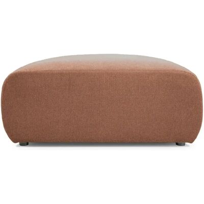 Casanova Pouf en tissu lisse Terracotta 106x57x45 - Publicité Casanova Pouf en tissu lisse Terracotta 106x57x45 - Publicité