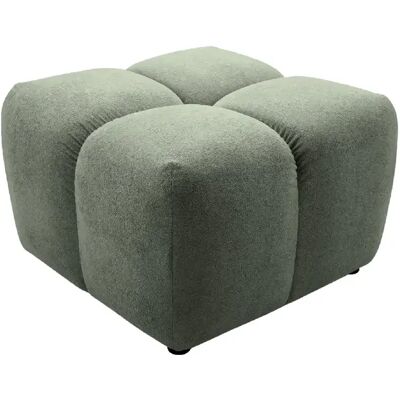 Casanova Pouf en tissu lisse Vert 71x71x44 - Publicité Casanova Pouf en tissu lisse Vert 71x71x44 - Publicité