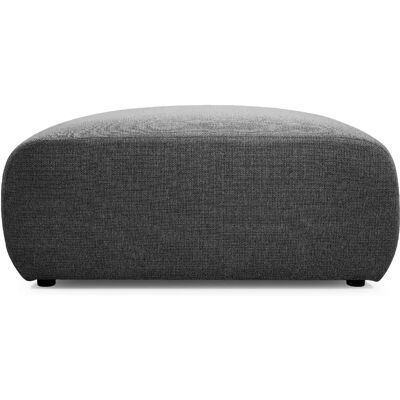 Casanova Pouf en tissu chiné Gris foncé 105x57x40cm - Publicité Casanova Pouf en tissu chiné Gris foncé 105x57x40cm - Publicité
