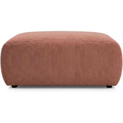 Casanova Pouf en velours côtelé Terracotta 105x57x40 - Publicité Casanova Pouf en velours côtelé Terracotta 105x57x40 - Publicité