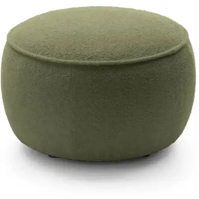 Casanova Pouf en tissu bouclette Vert olive 65x65x43 - Publicité Casanova Pouf en tissu bouclette Vert olive 65x65x43 - Publicité