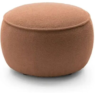 Casanova Pouf en tissu bouclette Terracotta 65x65x43 - Publicité Casanova Pouf en tissu bouclette Terracotta 65x65x43 - Publicité
