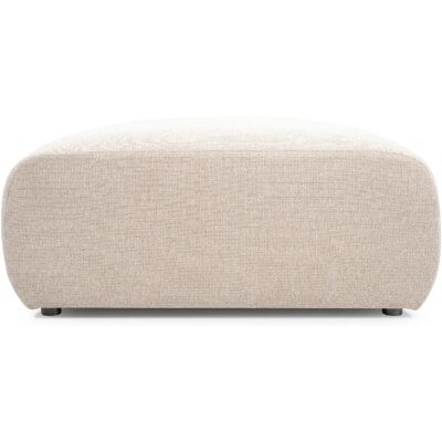 Casanova Pouf en tissu chiné Beige 105x57x40cm - Publicité Casanova Pouf en tissu chiné Beige 105x57x40cm - Publicité