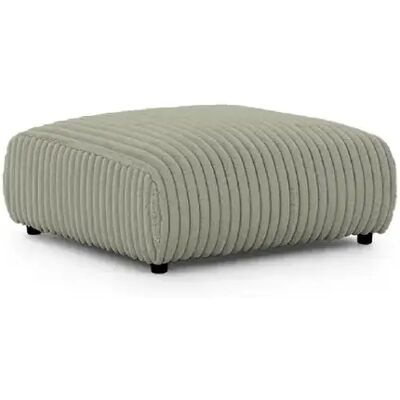 Casanova Pouf en velours côtelé Vert 88x88x37cm - Publicité Casanova Pouf en velours côtelé Vert 88x88x37cm - Publicité
