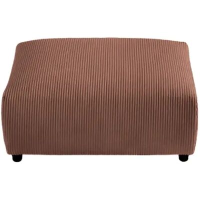 Casanova Pouf en velours côtelé Terracotta 88x88x37 - Publicité Casanova Pouf en velours côtelé Terracotta 88x88x37 - Publicité