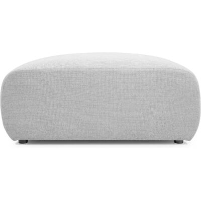 Casanova Pouf en tissu chiné Gris clair 105x57x40 - Publicité Casanova Pouf en tissu chiné Gris clair 105x57x40 - Publicité