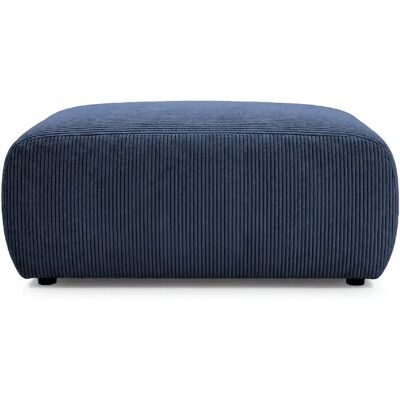 Casanova Pouf en velours côtelé Bleu 105x57x40cm - Publicité Casanova Pouf en velours côtelé Bleu 105x57x40cm - Publicité