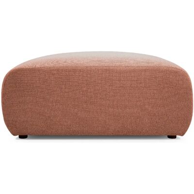Casanova Pouf en tissu chiné Terracotta 105x57x40 - Publicité Casanova Pouf en tissu chiné Terracotta 105x57x40 - Publicité