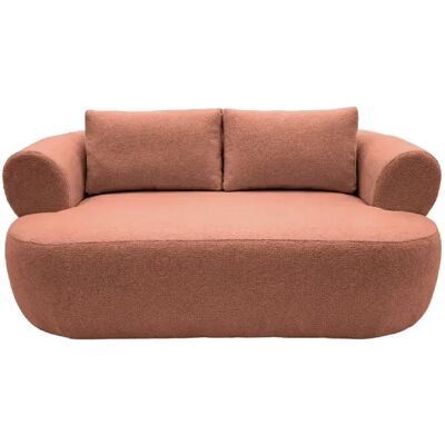 Casanova Canapé droit tissu chenille 2 places Terracotta - Publicité Casanova Canapé droit tissu chenille 2 places Terracotta - Publicité