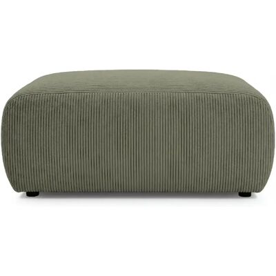 Casanova Pouf en velours côtelé Vert 105x57x40cm - Publicité Casanova Pouf en velours côtelé Vert 105x57x40cm - Publicité