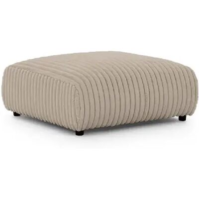 Casanova Pouf en velours côtelé Café 88x88x37cm - Publicité Casanova Pouf en velours côtelé Café 88x88x37cm - Publicité