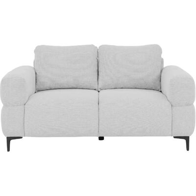 Casanova Canapé droit tissu lisse 2 places Gris clair - Publicité Casanova Canapé droit tissu lisse 2 places Gris clair - Publicité