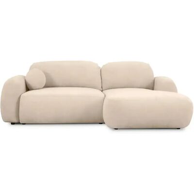 Casanova Canapé d'angle tissu chenille 3 places Beige Droit - Publicité Casanova Canapé d'angle tissu chenille 3 places Beige Droit - Publicité