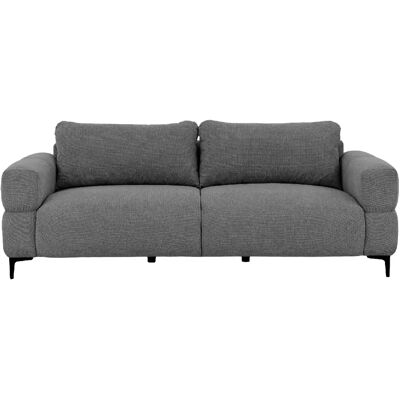 Casanova Canapé droit tissu lisse 3 places Gris foncé - Publicité Casanova Canapé droit tissu lisse 3 places Gris foncé - Publicité