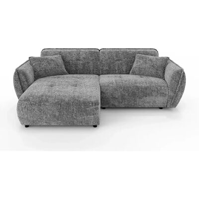Casanova Canapé d'angle tissu chenille 4 places Gris foncé Gauche - Publicité Casanova Canapé d'angle tissu chenille 4 places Gris foncé Gauche - Publicité