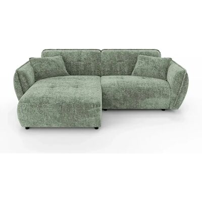 Casanova Canapé d'angle tissu chenille 4 places Vert Gauche - Publicité Casanova Canapé d'angle tissu chenille 4 places Vert Gauche - Publicité