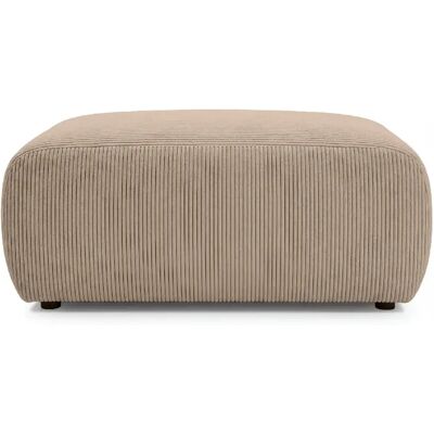 Casanova Pouf en velours côtelé Café 105x57x40 - Publicité Casanova Pouf en velours côtelé Café 105x57x40 - Publicité