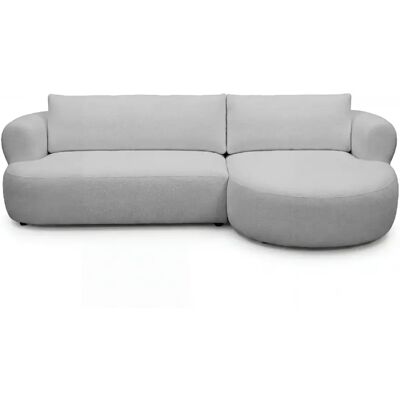 Casanova Canapé d'angle tissu chenille 4 places Gris clair Gauche - Publicité Casanova Canapé d'angle tissu chenille 4 places Gris clair Gauche - Publicité