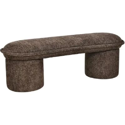 Amadeus Bout de lit en tissu marron L123 cm Cala - Publicité Amadeus Bout de lit en tissu marron L123 cm Cala - Publicité