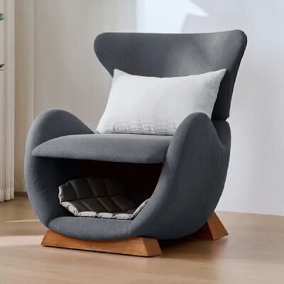 Merax Fauteuil De Relaxation-canapé Simple-fauteuil Adapté Aux Animaux De Compagnie-gris - Publicité Merax Fauteuil De Relaxation-canapé Simple-fauteuil Adapté Aux Animaux De Compagnie-gris - Publicité