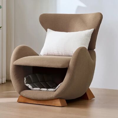 Merax Fauteuil De Relaxation-canapé Simple-fauteuil Adapté Aux Animaux De Compagnie-brun - Publicité Merax Fauteuil De Relaxation-canapé Simple-fauteuil Adapté Aux Animaux De Compagnie-brun - Publicité