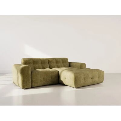 Bestmobilier Diane - Canapé d'angle droit 4 places en velours texturé - Publicité Bestmobilier Diane - Canapé d'angle droit 4 places en velours texturé - Publicité