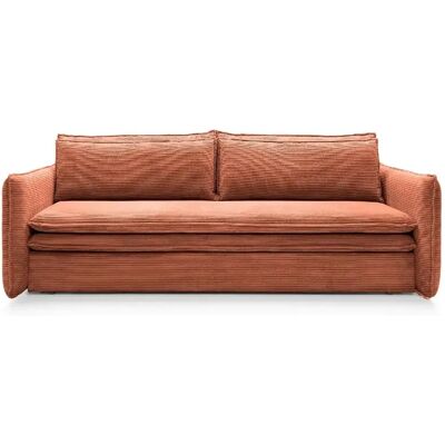 Casanova Canapé droit convertible 3 places 3 places Terracotta - Publicité Casanova Canapé droit convertible 3 places 3 places Terracotta - Publicité