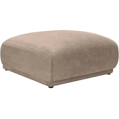 Casanova Pouf en velours côtelé Café 102x83x46 - Publicité Casanova Pouf en velours côtelé Café 102x83x46 - Publicité