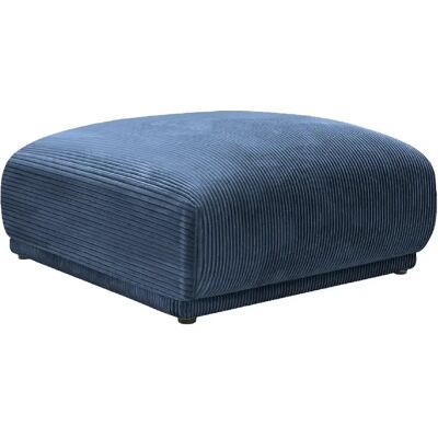 Casanova Pouf en velours côtelé Bleu 102x83x46 - Publicité Casanova Pouf en velours côtelé Bleu 102x83x46 - Publicité
