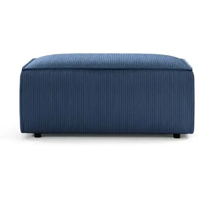 Casanova Pouf en velours côtelé Bleu 102x69x42 - Publicité Casanova Pouf en velours côtelé Bleu 102x69x42 - Publicité