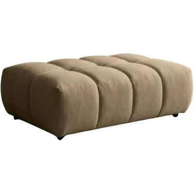 Casanova Pouf en tissu bouclette Café 120x60x40 - Publicité Casanova Pouf en tissu bouclette Café 120x60x40 - Publicité