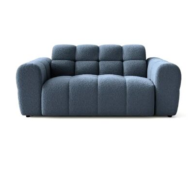 Casanova Canapé droit tissu bouclette 2 places Bleu - Publicité Casanova Canapé droit tissu bouclette 2 places Bleu - Publicité