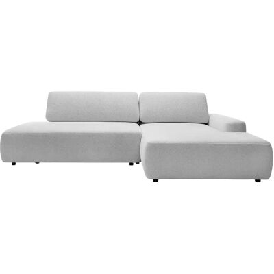 Casanova Canapé d'angle convertible tissu chiné 3 places Gris clair Gauche - Publicité Casanova Canapé d'angle convertible tissu chiné 3 places Gris clair Gauche - Publicité