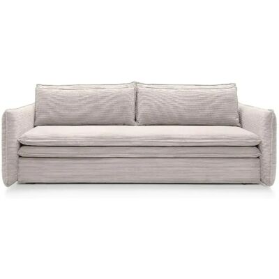 Casanova Canapé droit convertible 3 places 3 places Beige - Publicité Casanova Canapé droit convertible 3 places 3 places Beige - Publicité