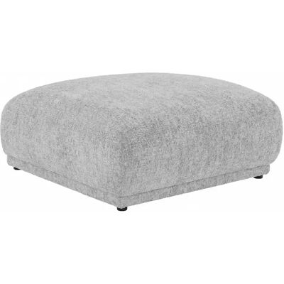 Casanova Pouf en tissu chenille Gris clair 102x83x46 - Publicité Casanova Pouf en tissu chenille Gris clair 102x83x46 - Publicité