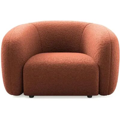 Casanova Fauteuil tissu bouclette Terracotta - Publicité Casanova Fauteuil tissu bouclette Terracotta - Publicité