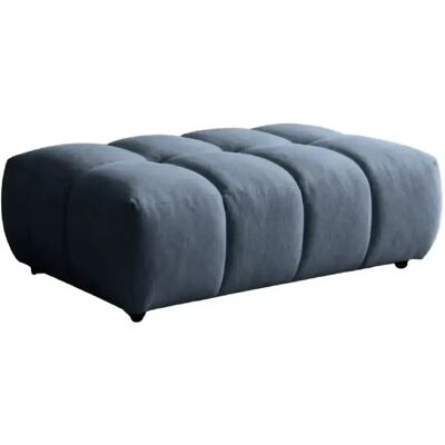 Casanova Pouf en tissu bouclette Bleu 120x60x40 - Publicité Casanova Pouf en tissu bouclette Bleu 120x60x40 - Publicité