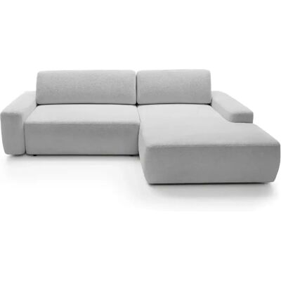 Casanova Canapé d'angle convertible tissu chiné 4 places Gris clair Gauche - Publicité Casanova Canapé d'angle convertible tissu chiné 4 places Gris clair Gauche - Publicité
