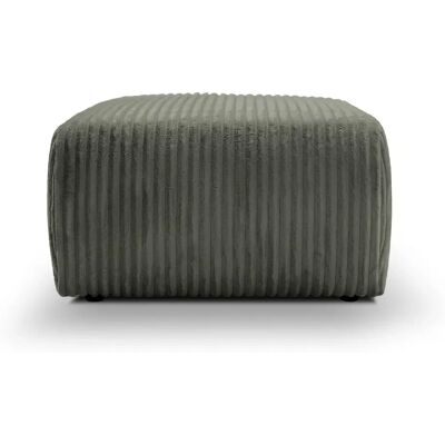 Casanova Pouf en velours côtelé Vert 74x74x41 - Publicité Casanova Pouf en velours côtelé Vert 74x74x41 - Publicité